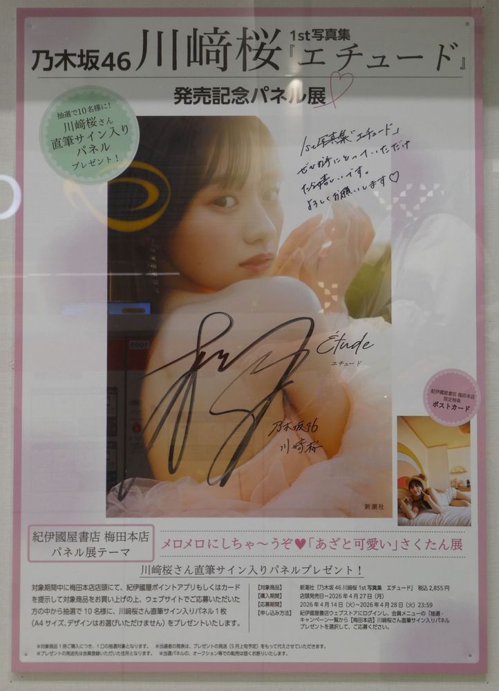 川崎桜 1st写真集パネル展 大阪・京都